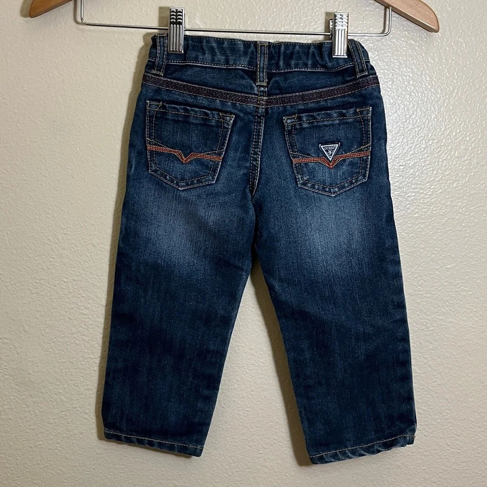 Guess Kids Blue Jeans with Embroidered 81